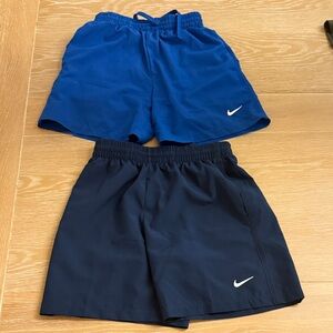 Nike Kids Royal Blue and Dark Navy Shorts